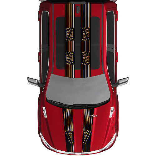 Dual Stripes Decals Adesivi per decalcomanie per Dodge Ram 1500 Tungsteno
