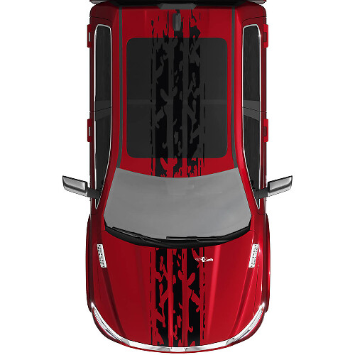 Stripes Rally Vinil Decals Adesivi grafica per Dodge Ram 1500 Tungsten
