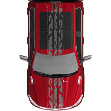 Stripes Rally Vinil Decals Adesivi grafica per Dodge Ram 1500 Tungsten
 2