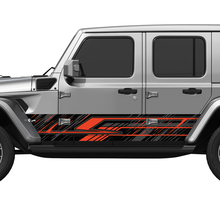 Linee mimetiche Porte laterali Avvolgitore in vinile Adesivo Fit Jeep Wrangler 2
 2