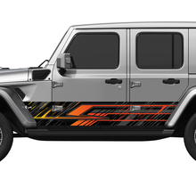 Linee mimetiche Porte laterali Avvolgitore in vinile Adesivo Fit Jeep Wrangler 2
 3