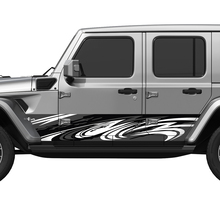 Porte laterali mimeti Tribal Splash Wrap Adesile per decalcomania in vinile Jeep Wrangler
 3