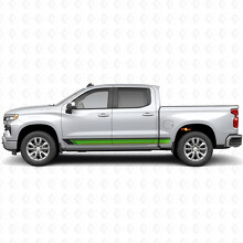 Strisce in vinile vintage per porta e pannello sottoporta per Chevrolet Silverado 1500 T1XX 2019-2026_3
