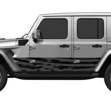 US Patriotic Assicted Flag Wrap Porte laterali Adesivo in vinile Adesivo Fit Jeep Wrangler 2
 3