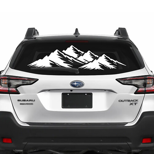Suba Outback Montagne posteriore Montagne Vinyl Decal Graphic
