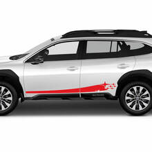Pannello a bilanciere laterali grafica decalcomania per la decalcomania per Subaru Outback
 3