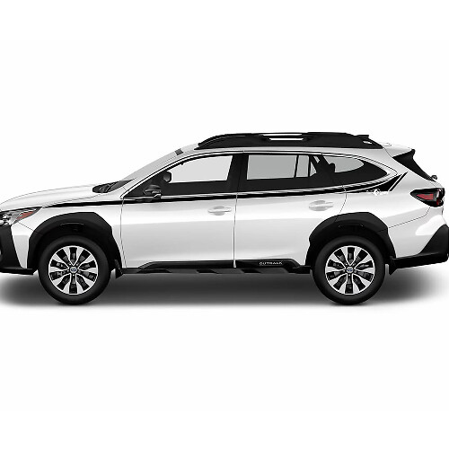 Kit adesivo in vinile striscia superiore porta laterale per Subaru Outback