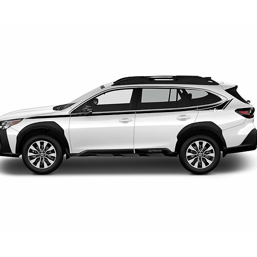Strisce a bassa porte Stripes in vinile Decal Decal Graphic per Suba Outback
