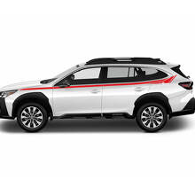 Kit adesivo in vinile striscia superiore porta laterale per Subaru Outback_3
