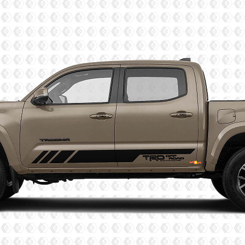 Testo personalizzato per le porte TRD Pro adesivo per decalcomanie in vinile per Toyota Tacoma Tundra + Handles TRD Decals
