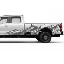 Ford F150 F250 F350 Kit di decalcomania Grunge Splash Grunge - Set di adesivi in ​​vinile da letto Grafica laterale
 2