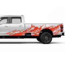 Ford F150 F250 F350 Kit di decalcomania Grunge Splash Grunge - Set di adesivi in ​​vinile da letto Grafica laterale
 3