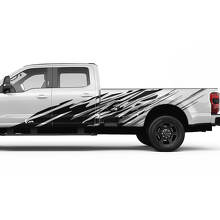 Ford F150 F250 F350 Kit di decalcomania Grunge Splash Grunge - Set di adesivi in ​​vinile da letto Grafica 2
 3