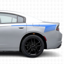 Adesivo in Vinile a Strisce Stile Stroboscopico Laterale per Dodge Charger 2015-2026_2