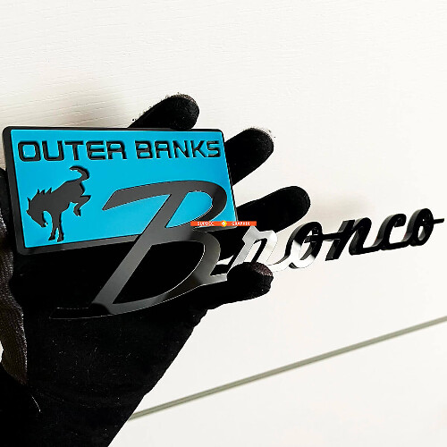 Emblema 3D Parafango Outer Banks per Musclecar Horse