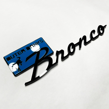 Bronco Outer Banks Fender Badges Emblema Tailgate Emblema 3D Blu vs Nero
 4