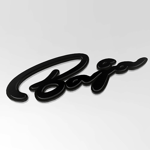 Badge 3D Shelby Baja Raptor - Emblema del parafango personalizzato per Ford Raptor
