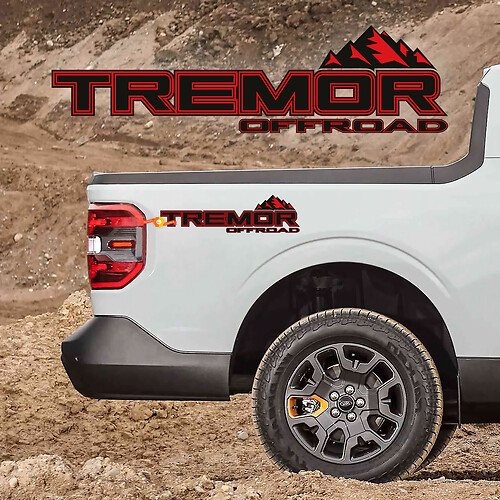 Tremor Truck Bed Decal Set per Ford F250 F150 Adelivi in ​​vinile
