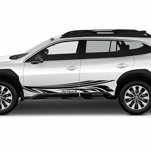 Porte laterali grafica di decalcomanie per adesivo in vinile tribale per Suba Outback
