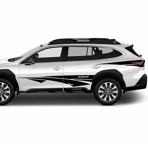 Porte laterali grafica di decalcomanie per adesivo in vinile tribale per Suba Outback 2
