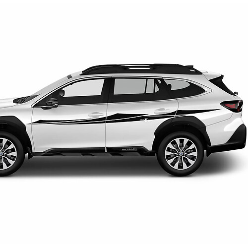 Porte laterali grafica di decalcomanie per adesivo in vinile tribale per Suba Outback 3
