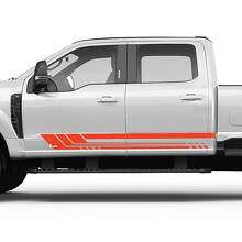 Ford F150 F250 F350 Pannello di bilanciere Stripes Schede in vinile Grafica
 3