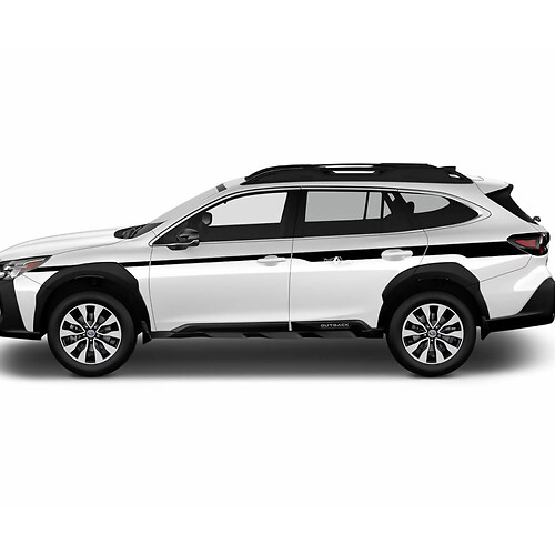 Stripes laterali Stripes Decal di decalcomanie in vinile per Suba Outback
