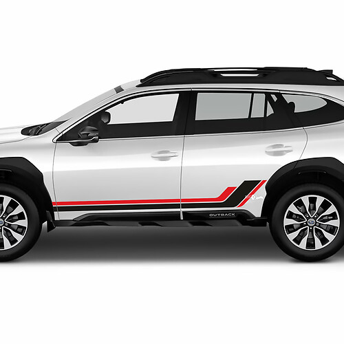 Porta laterale L Stripes Stripes Decal di adesivo in vinile Grafica per Suba Outback
