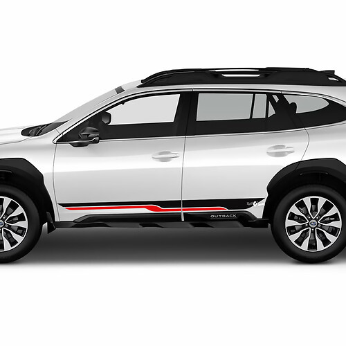 Porta laterale L Stripes Stripes Decal di adesivo in vinile Grafica per Suba Outback
