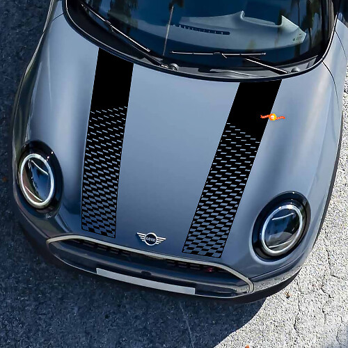 Mini John Cooper Works Ac Schnitzer Hood e Side Doors Stripes Decal Rally e Graphics Sticker 2
