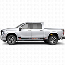 Strisce Viniliche a Scacchi per Porta e Minigonna per Chevrolet Silverado 1500 Nuova Generazione 2027_2
