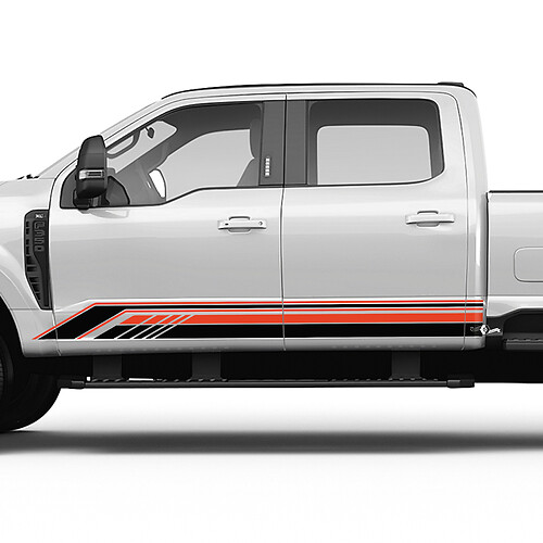 Ford F150 F250 F350 Pannello di bilanciere Stripes Schede in vinile Grafica 2 colori
