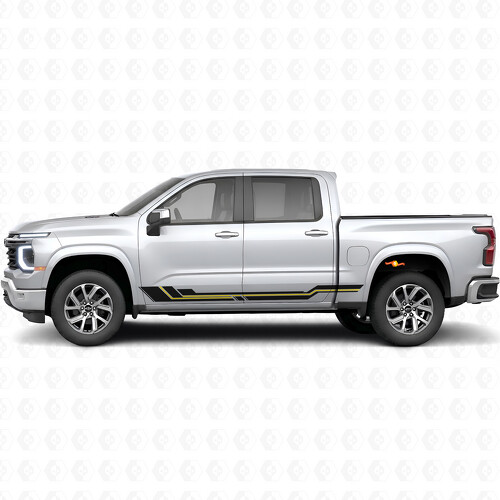 Strisce in vinile parallele per porta e pannello sottoporta per Chevrolet Silverado 1500 Next Generation 2027_1