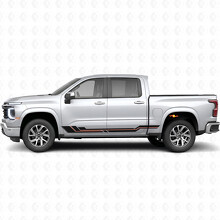 Strisce in vinile parallele per porta e pannello sottoporta per Chevrolet Silverado 1500 Next Generation 2027_2