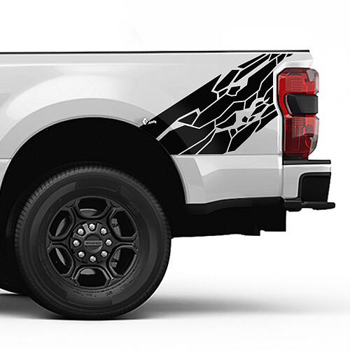 Ford F150 F250 F350 SPLASH GRUNGE STHIN STYLE DECAL KIT - MADULE SET SET SET LATURA LATURA
