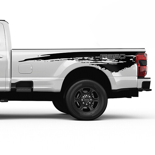 Ford F350 BED LATH SPLASH GRUP GRUNGE DECAL KIT VINIL SET SET LATURA
