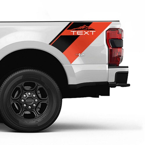 Musclecar F350 Lato letto Stripes Decal Kit Sticker Vinil Siet Grafica laterale
