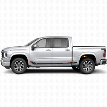 Strisce in Vinile Racing Line per Porte e Minigonne per Chevrolet Silverado 1500 Nuova Generazione 2027_2