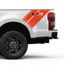 Ford FX4 BED Lide Stripes Decal Kit di decalcomania Indestimento in vinile Set di grafica laterale
 3