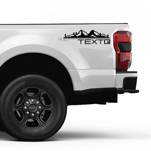 F350 MONTAGNE ALTRI LATURA LATULE KIT DICALITÀ DECALE SET SET DI SET GRAFICA LATURA PER Musclecar TRUCKS
_1