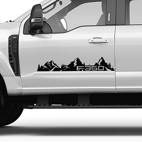 F350 MONTAGNE ALTRI LATURA LATURA LATURA STRUTTO KIT DECALLA DI decalcomanie SET SET SET LATURA LATURA PER FORD TRUCKS
