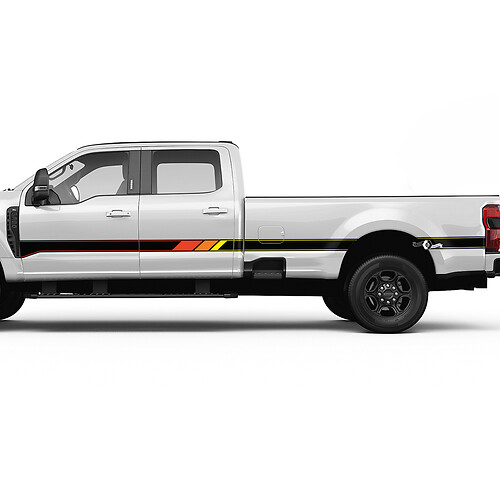 Kit di decalcomanie laterali retro F350 Grafica adesiva in vinile per camion Ford
