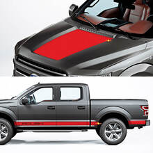 Pannello a bilancieri laterali e pacchetto grafico di decalcomania per la decalcomania al pacchetto Ford F150 Raptor Roush
 2