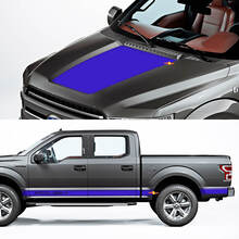 Pannello a bilancieri laterali e pacchetto grafico di decalcomania per la decalcomania al pacchetto Ford F150 Raptor Roush
 3