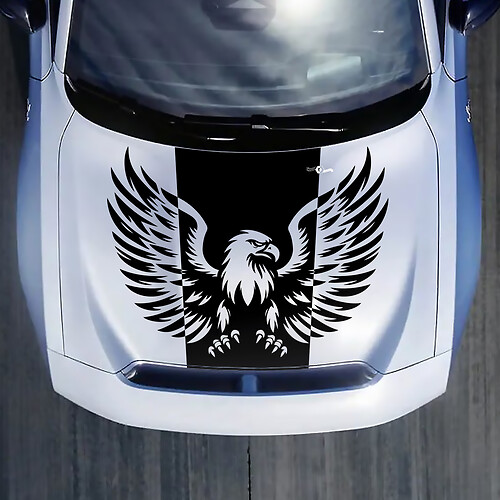 Adesivo per decalcomania di aquila calva per cappuccio per il caricabatterie Dodge Electric
