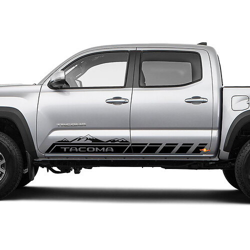 Testo personalizzato per le porte TRD Pro adesivo per decalcomanie in vinile per Toyota Tacoma Tundra + Handles TRD Decals
