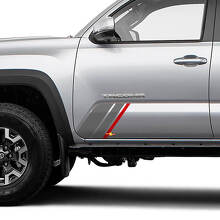 Kit di adesivi in vinile a tre strisce laterali per Toyota Tacoma_2