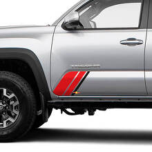 Kit di adesivi in vinile a tre strisce laterali per Toyota Tacoma_3