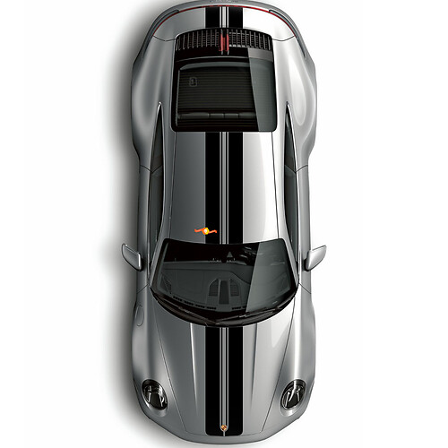 Porsche 997 Carrera Hood Roof Trunk decalcomanie adesivi in ​​fase di grafica
