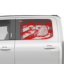 Grafica per adesivi in ​​vinile per finestra bandiera statunitense laterale per camion Ford Trucks
 2